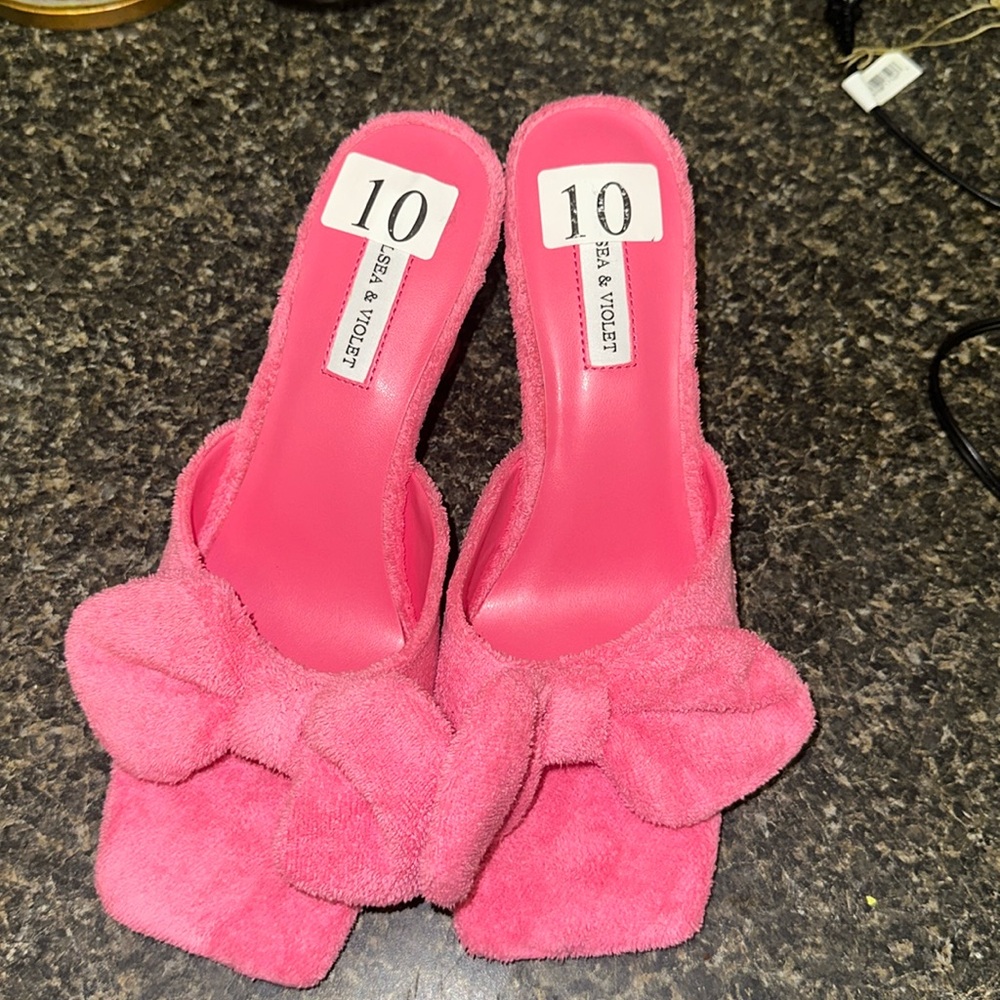 Chelsea and Violet mules